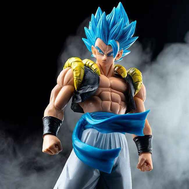 22cm Dragon Ball Super Saiyan Blue Hair Gogeta Anime Hand Model