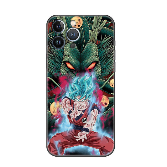 Dragon Ball Super Saiyan God Goku and Shenron Iphone Phone Case