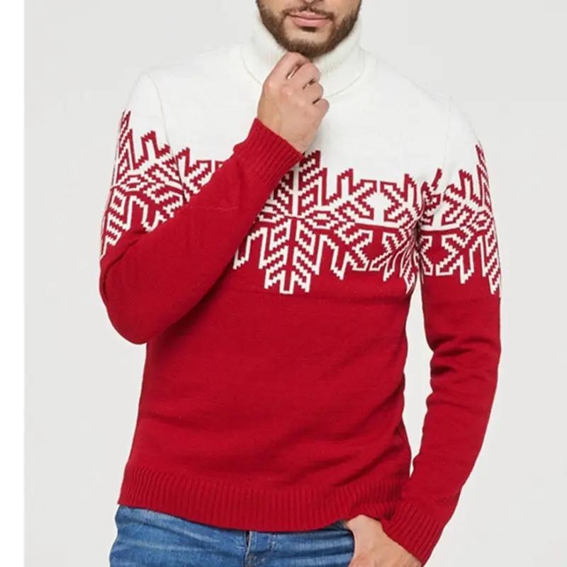Christmas Family Sweaters Snowflake Mother Dress Dad Kids Sweatshirt