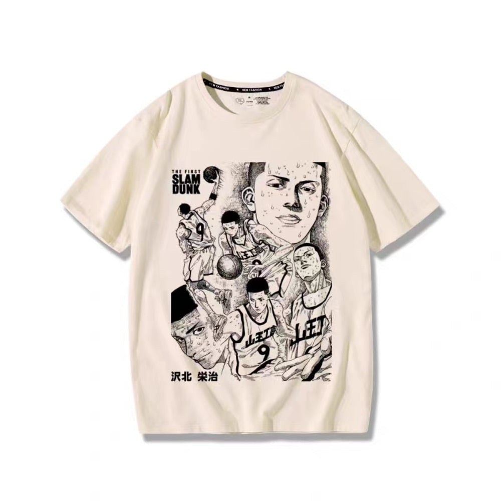 Slam Dunk Eiji Sawakita Anime Short Sleeve T shirt