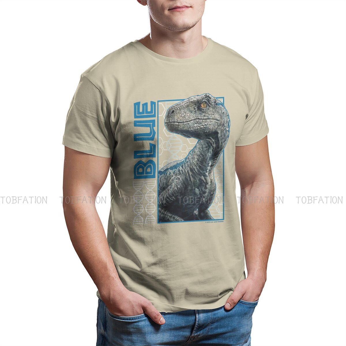 Jurassic World Fallen Kingdom Blue DNA T Shirt