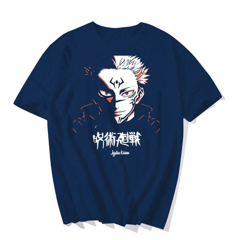 Jujutsu Kaisen Yuji Itadori Print Cotton T shirt
