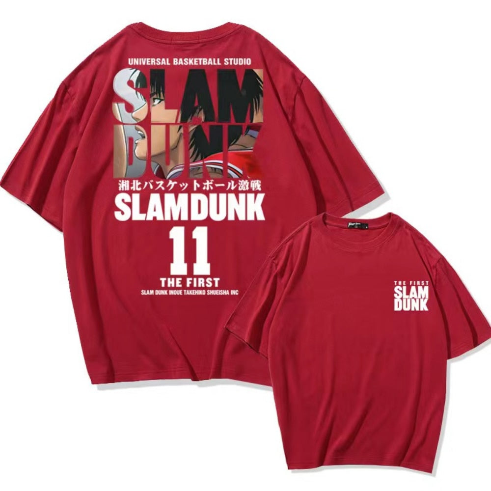 Slam Dunk Kaede Rukawa Anime Short Sleeve T shirt | KataMoon