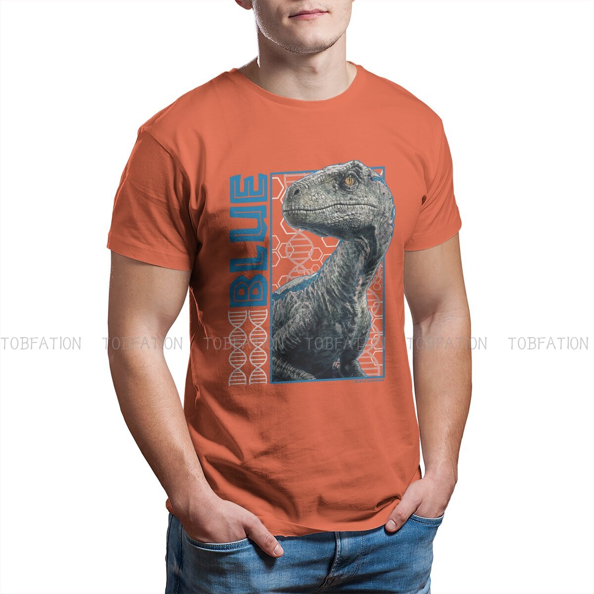 Jurassic World Fallen Kingdom Blue DNA T Shirt