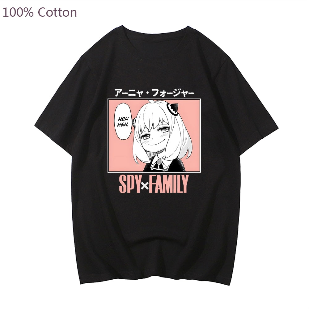 Anime Spy X Family Anya Forger Kawaii T shirt