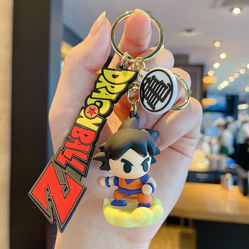 Dragon Ball Keychain Trunks Goku Piccolo Majin Buu Vegeta Figures