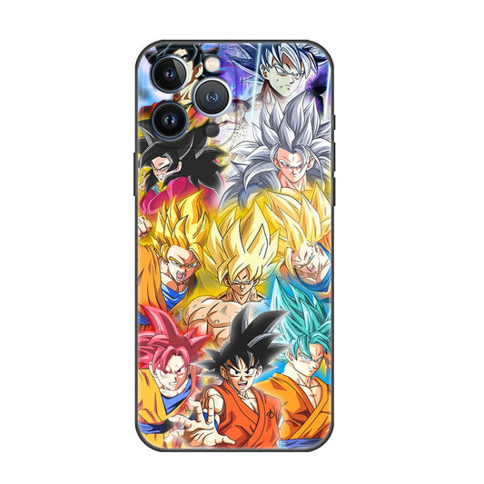 Dragon Ball Super Saiyan Goku Forms Iphone Phone Case