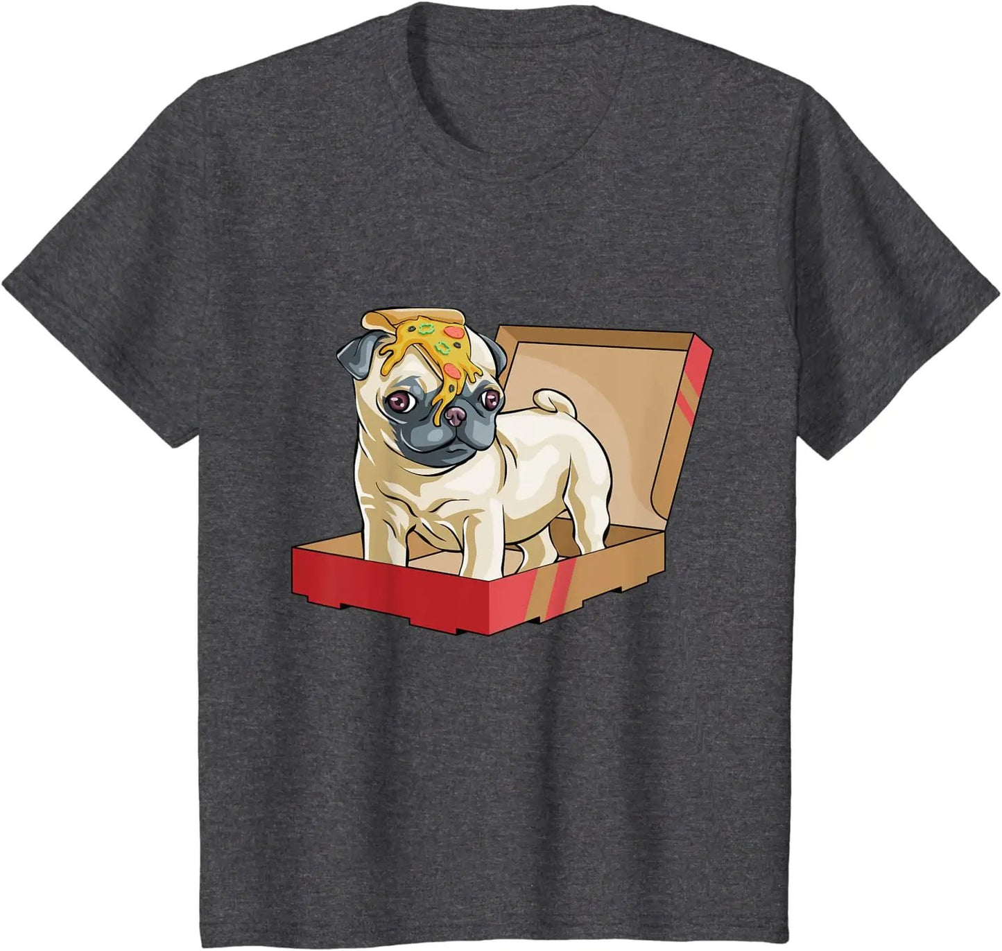 Funny Pug Shirt Dog Puppy Pizza Box T Shirt