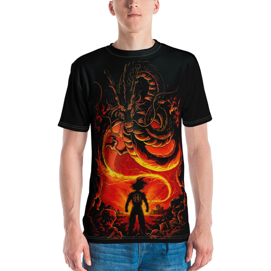 Dragon Ball Super Saiyan Goku And Shenron All-Over Print T shirt