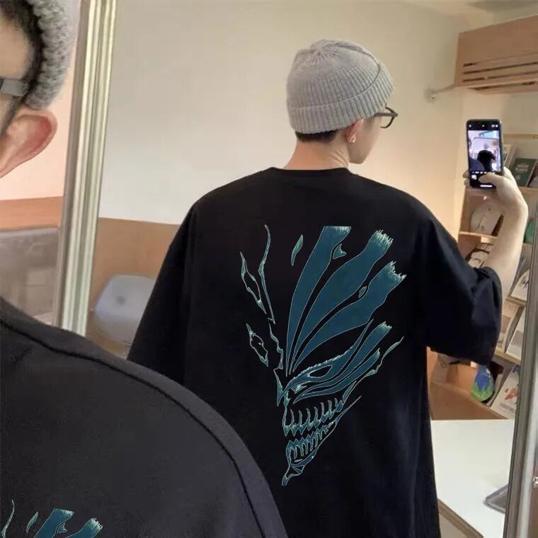 Anime BLEACH Mask Unisex T shirt - KataMoon