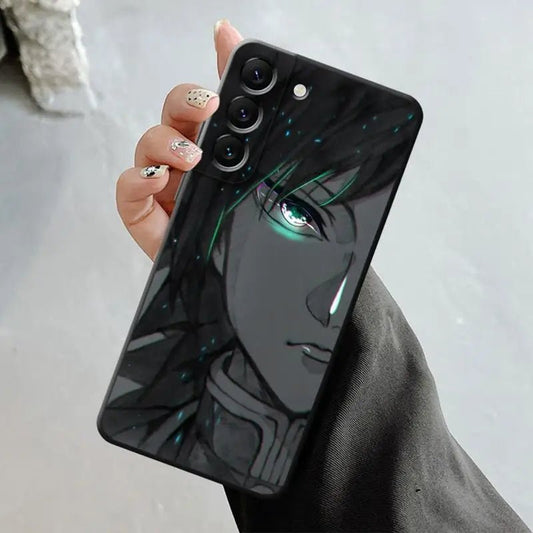 Anime Demon Slayer Giyu Tomioka Bright Eyes Drawing Samsung Galaxy Series Phone Case - KataMoon