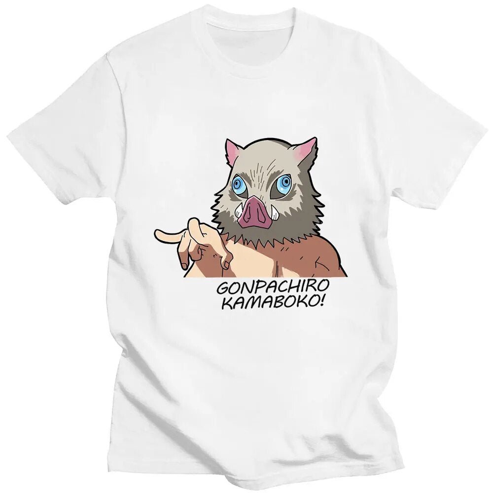 Anime Demon Slayer Hashibira Inosuke T shirt - KataMoon