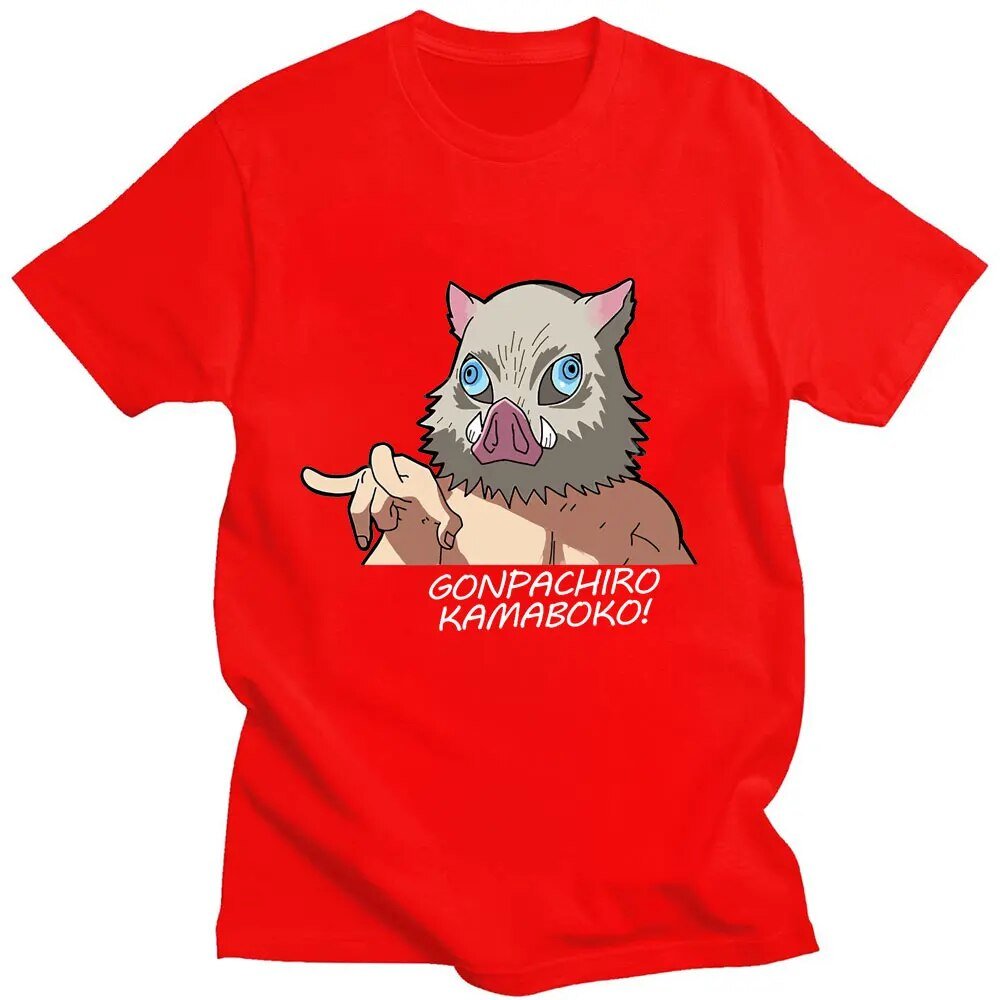 Anime Demon Slayer Hashibira Inosuke T shirt - KataMoon