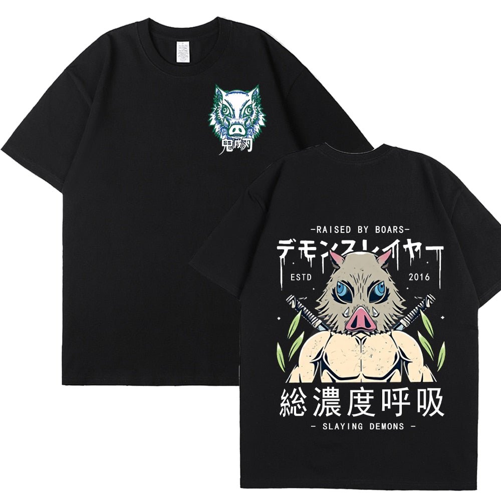Anime Demon Slayer Kimetsu No Yaiba Inosuke Hashibira T Shirt - KataMoon