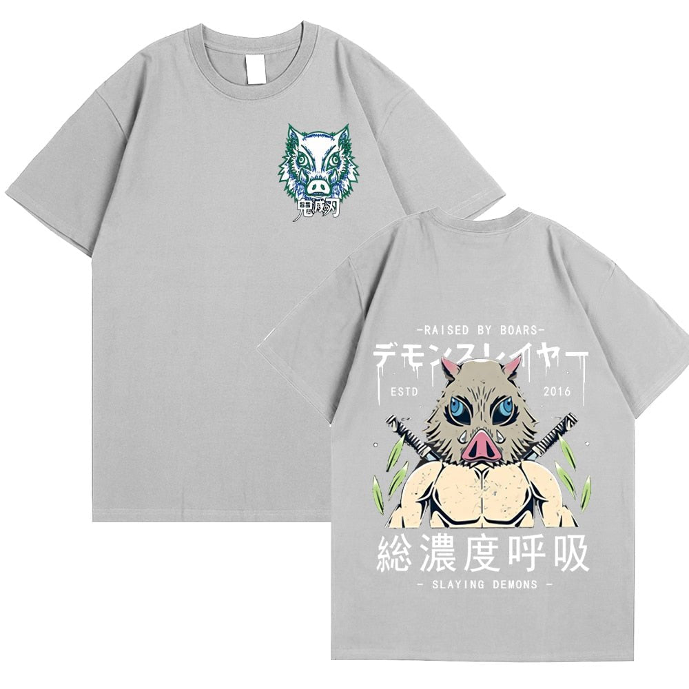 Anime Demon Slayer Kimetsu No Yaiba Inosuke Hashibira T Shirt - KataMoon