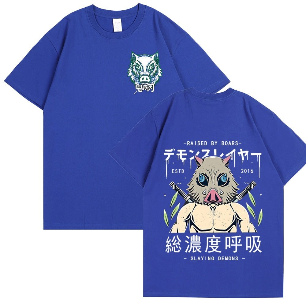 Anime Demon Slayer Kimetsu No Yaiba Inosuke Hashibira T Shirt - KataMoon