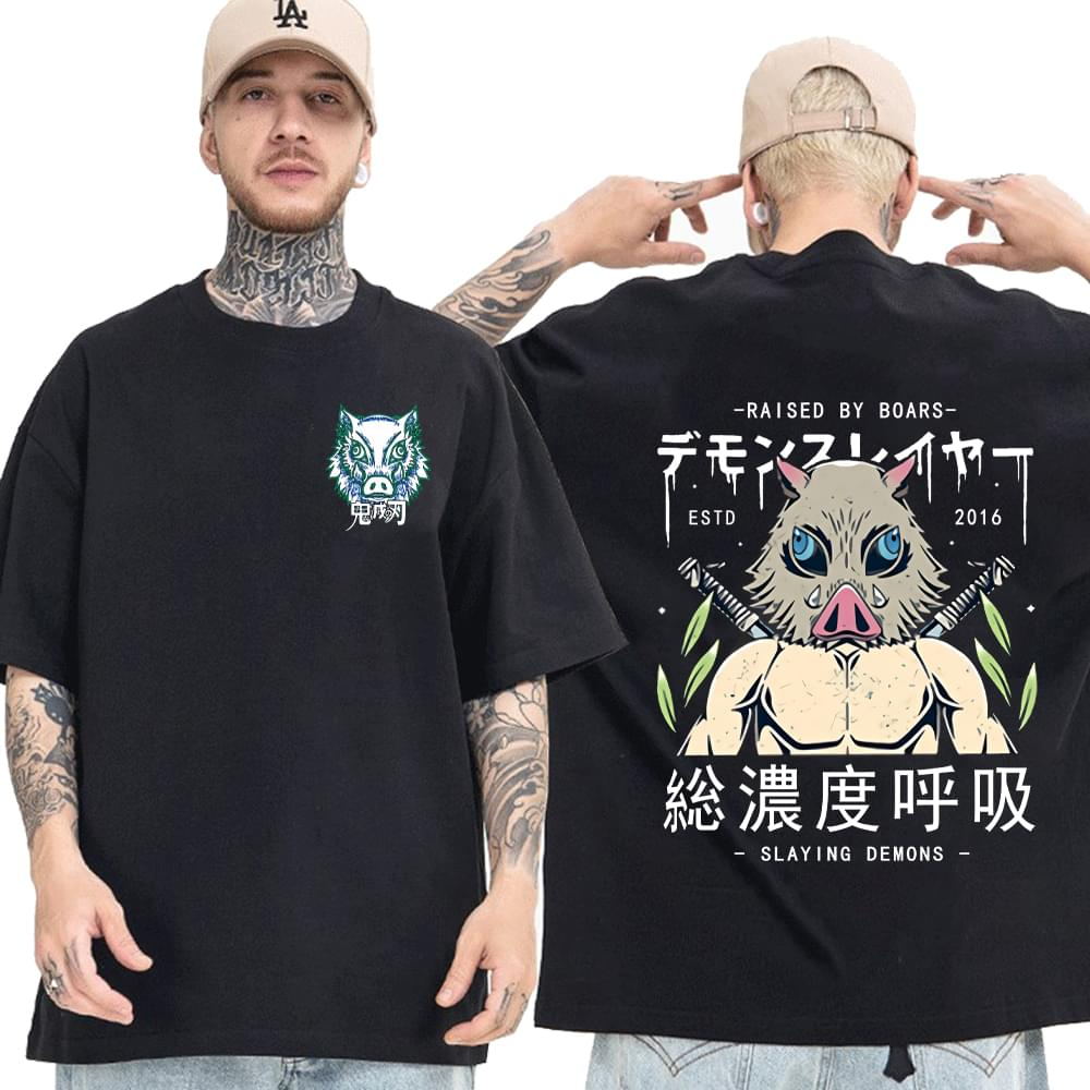 Anime Demon Slayer Kimetsu No Yaiba Inosuke Hashibira T Shirt - KataMoon