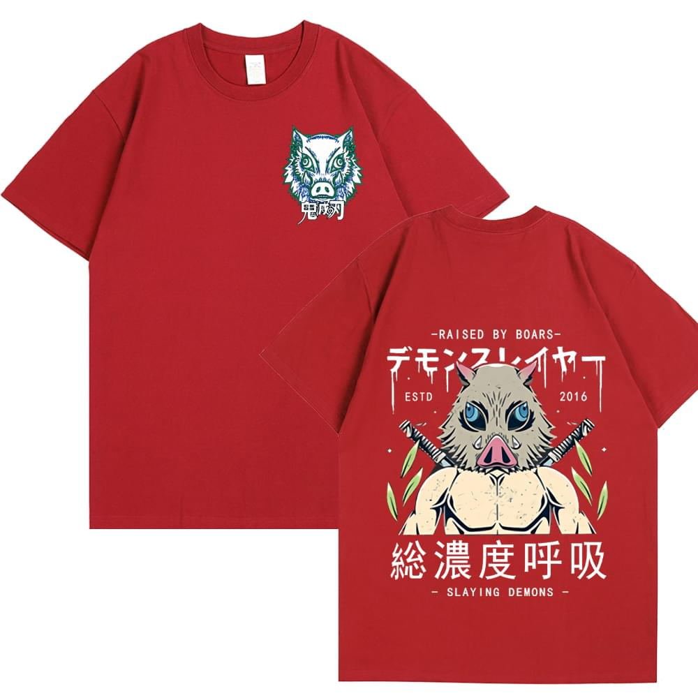 Anime Demon Slayer Kimetsu No Yaiba Inosuke Hashibira T Shirt - KataMoon