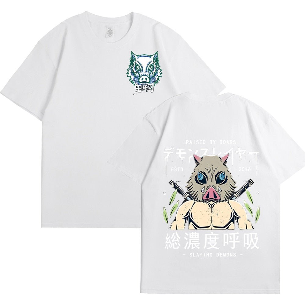 Anime Demon Slayer Kimetsu No Yaiba Inosuke Hashibira T Shirt - KataMoon