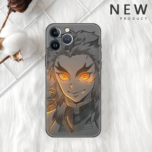 Anime Demon Slayer Kimetsu No Yaiba Kyojuro Rengoku Iphone Phone Case - KataMoon