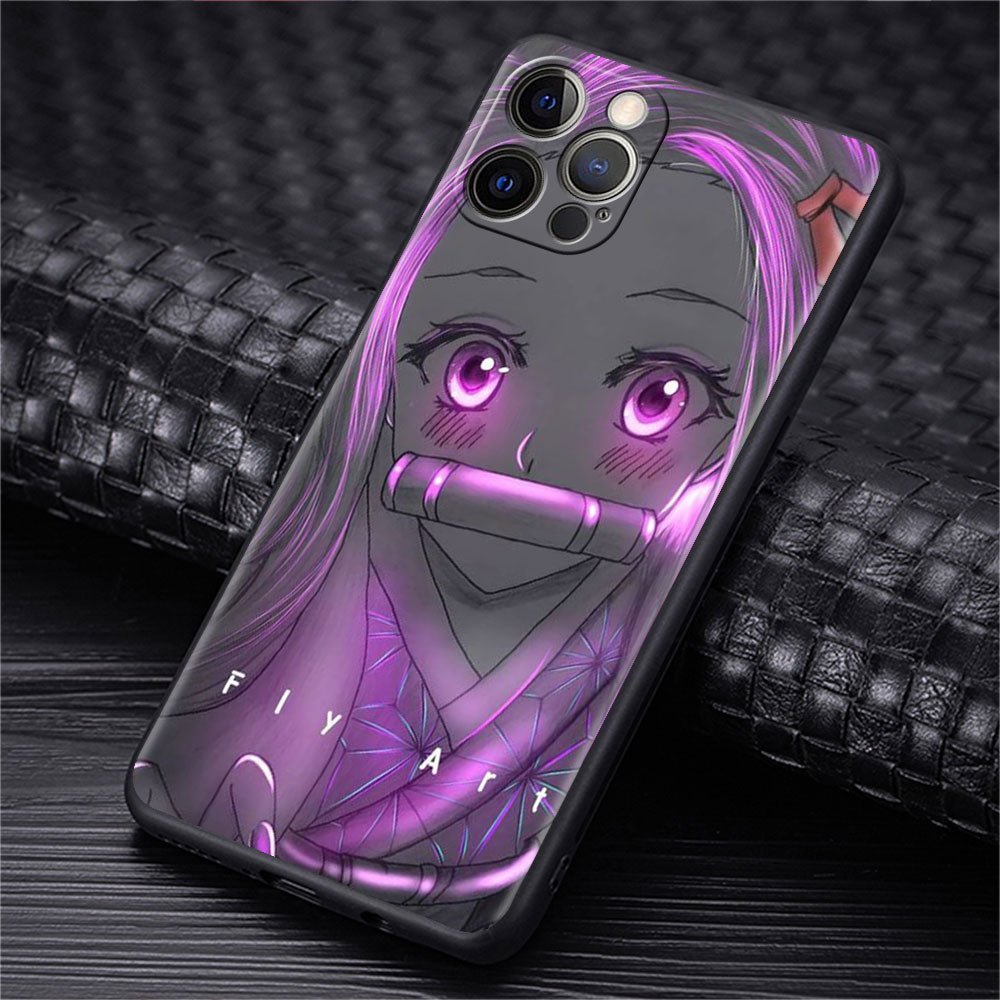 Anime Demon Slayer Kimetsu No Yaiba Nezuko Kamado Iphone Phone Case - KataMoon