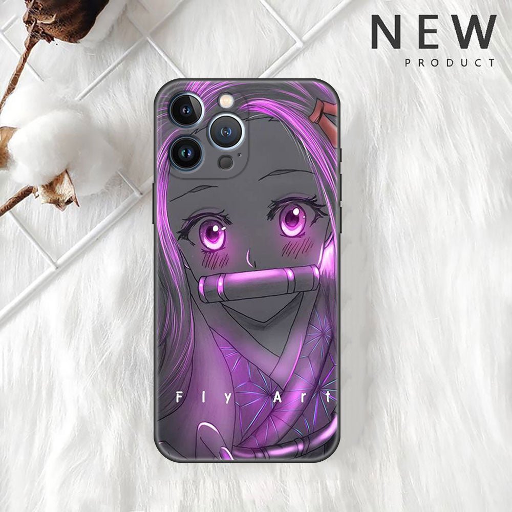 Anime Demon Slayer Kimetsu No Yaiba Nezuko Kamado Iphone Phone Case - KataMoon