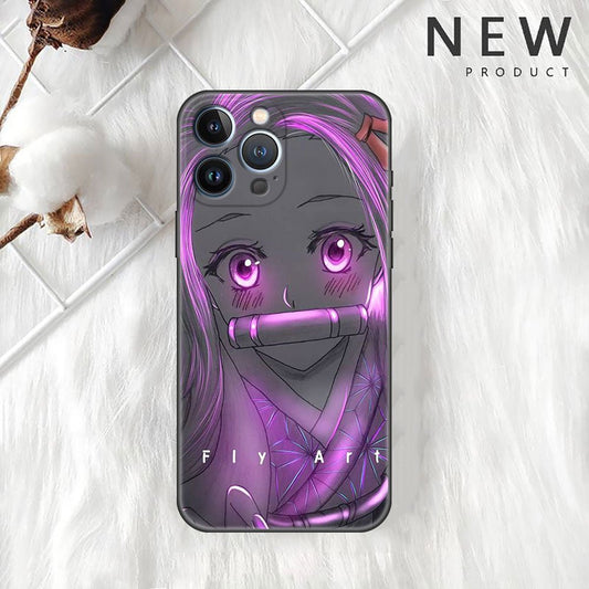 Anime Demon Slayer Kimetsu No Yaiba Nezuko Kamado Iphone Phone Case - KataMoon
