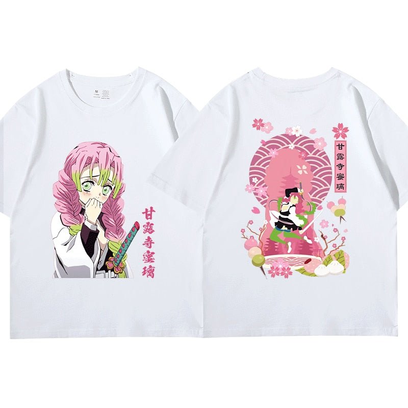 Anime Kimetsu No Yaiba Demon Slayer Kanroji Mitsuri T Shirt - KataMoon