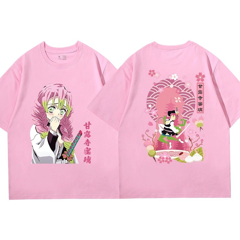 Anime Kimetsu No Yaiba Demon Slayer Kanroji Mitsuri T Shirt - KataMoon