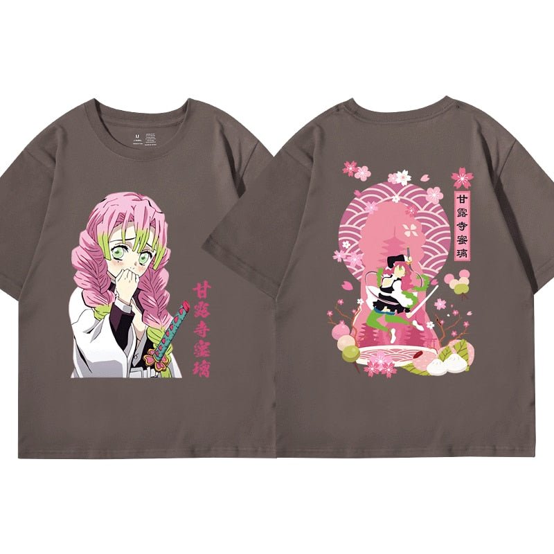 Anime Kimetsu No Yaiba Demon Slayer Kanroji Mitsuri T Shirt - KataMoon