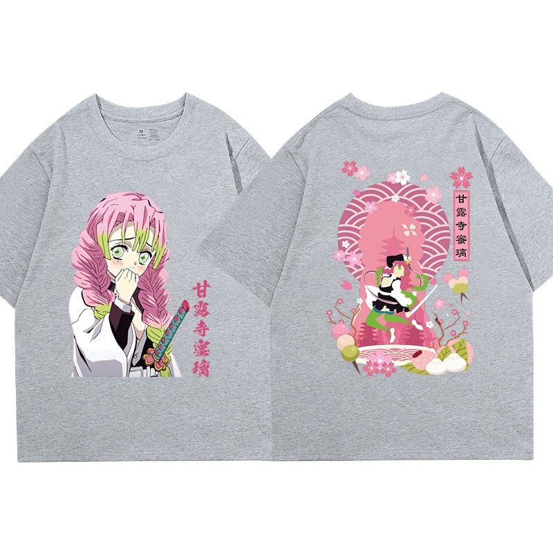 Anime Kimetsu No Yaiba Demon Slayer Kanroji Mitsuri T Shirt - KataMoon