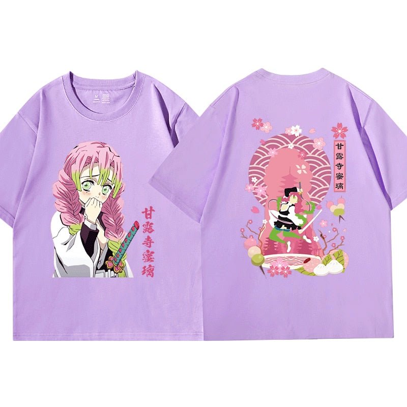 Anime Kimetsu No Yaiba Demon Slayer Kanroji Mitsuri T Shirt - KataMoon