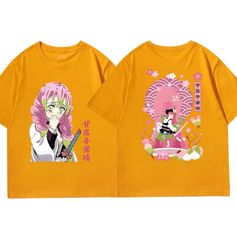 Anime Kimetsu No Yaiba Demon Slayer Kanroji Mitsuri T Shirt - KataMoon