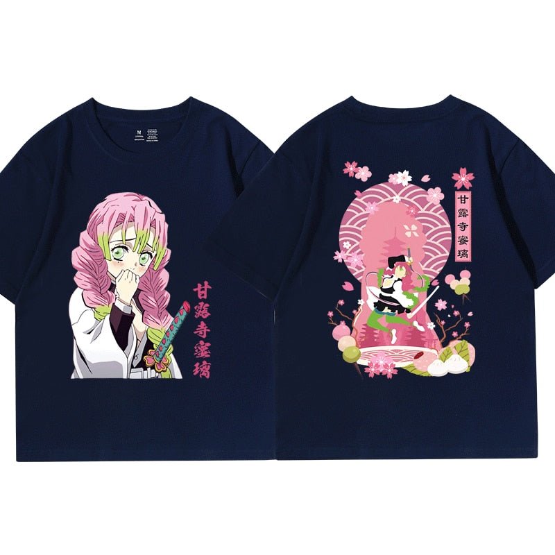 Anime Kimetsu No Yaiba Demon Slayer Kanroji Mitsuri T Shirt - KataMoon
