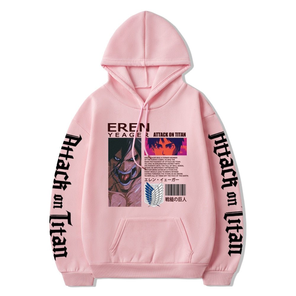 Attack on Titan Eren Jaeger Anime Manga Unisex Hoodie - KataMoon