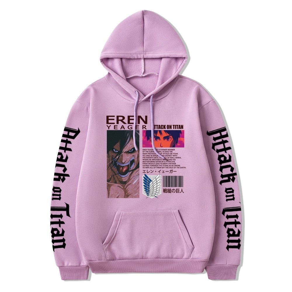 Attack on Titan Eren Jaeger Anime Manga Unisex Hoodie - KataMoon