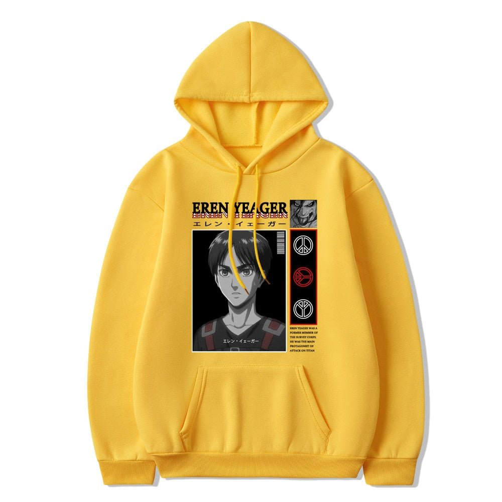 Attack on Titan Eren Jaeger Anime Manga Unisex Hoodie - KataMoon