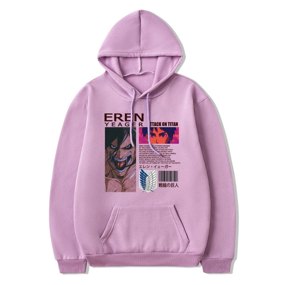 Attack on Titan Eren Jaeger Anime Manga Unisex Hoodie - KataMoon