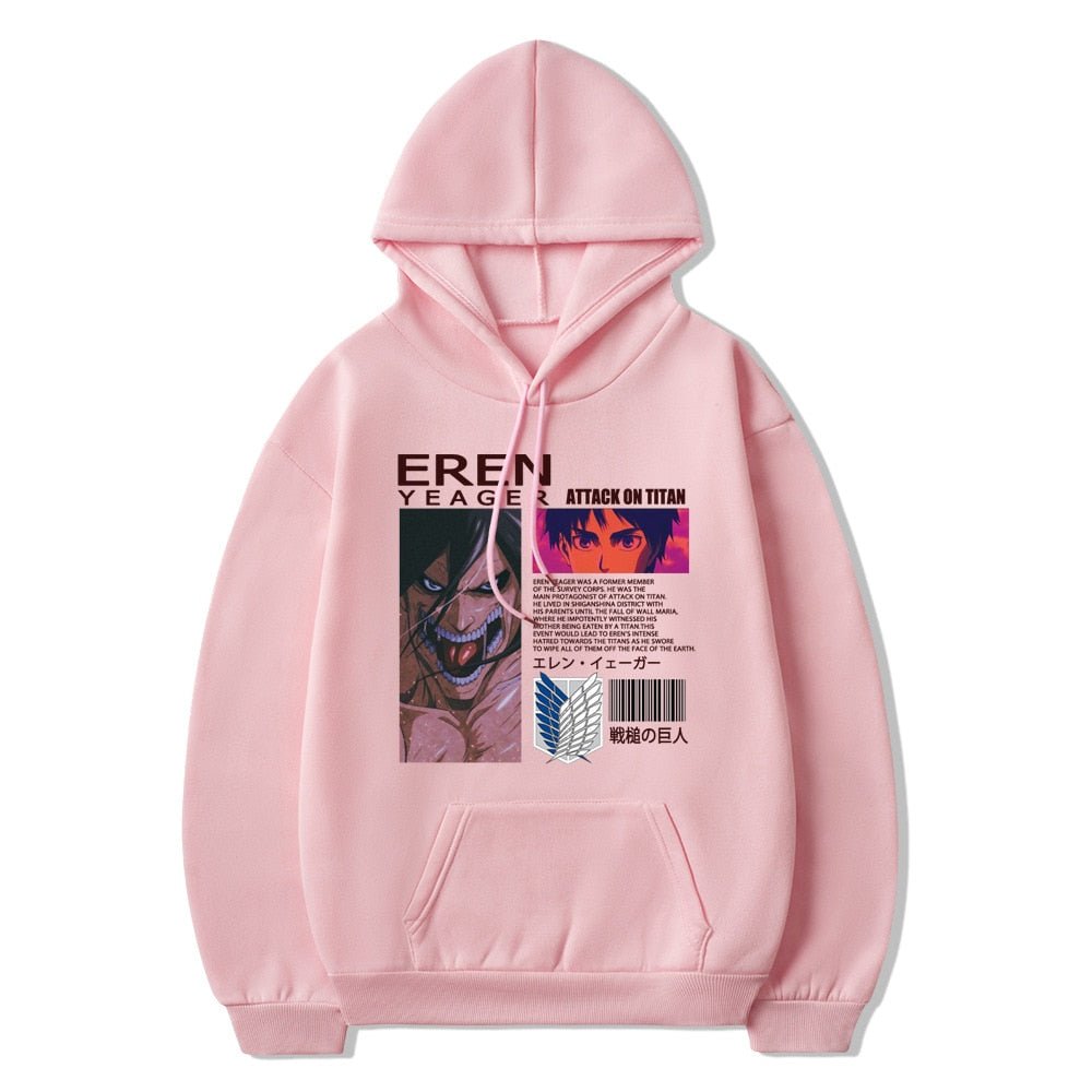Attack on Titan Eren Jaeger Anime Manga Unisex Hoodie - KataMoon