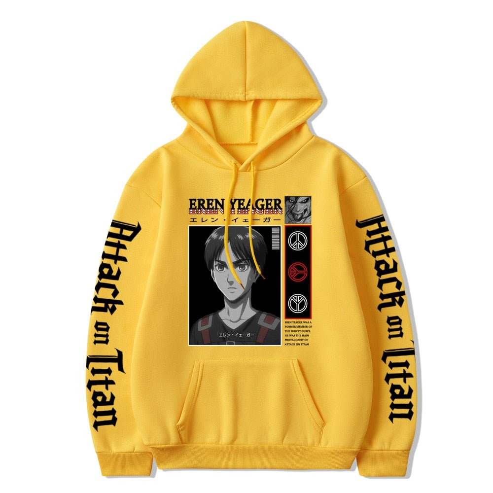 Attack on Titan Eren Jaeger Anime Manga Unisex Hoodie - KataMoon