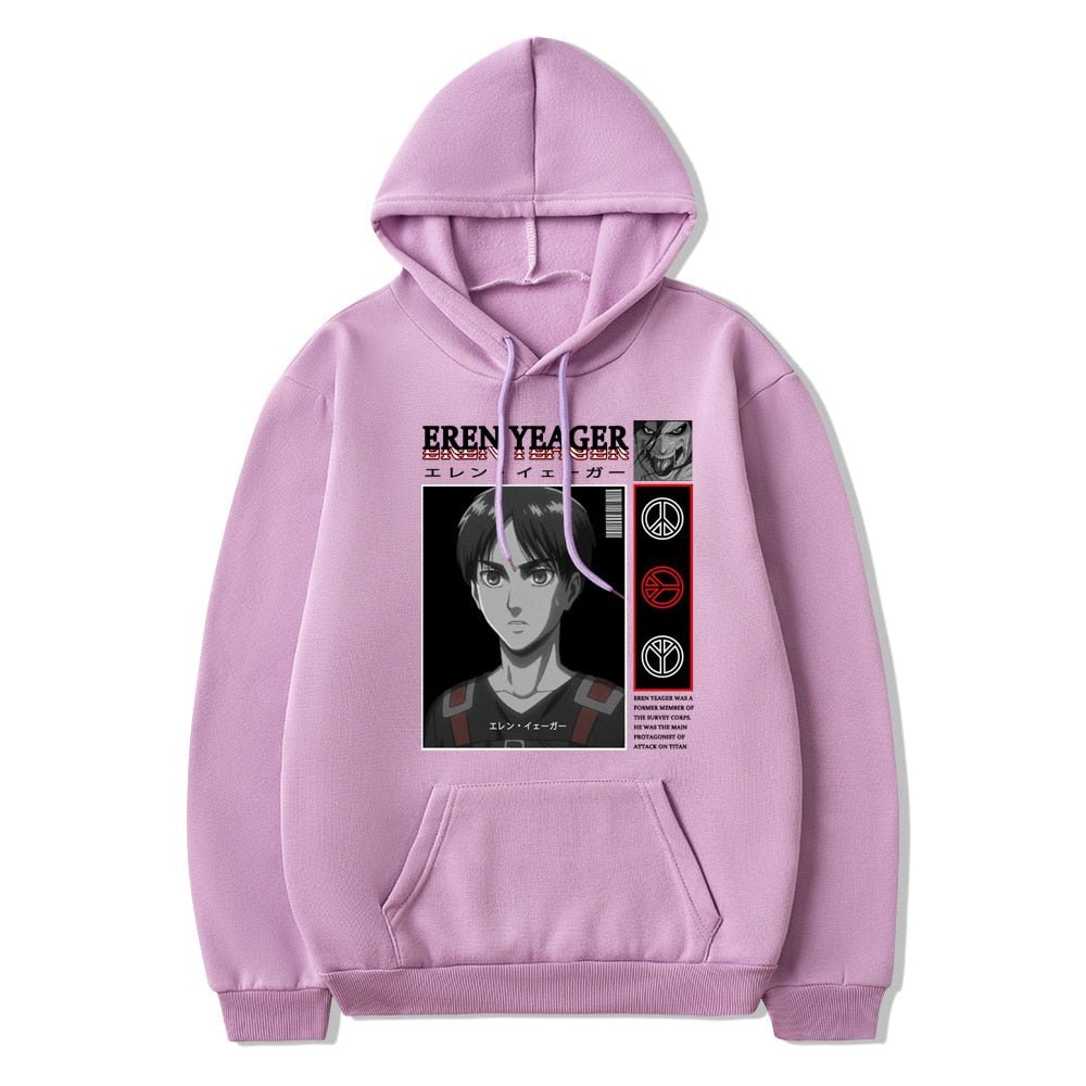 Attack on Titan Eren Jaeger Anime Manga Unisex Hoodie - KataMoon