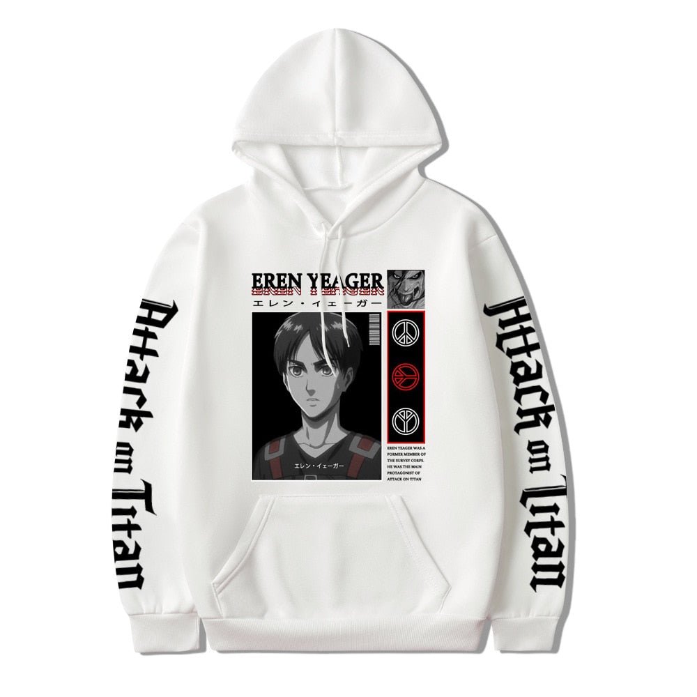 Attack on Titan Eren Jaeger Anime Manga Unisex Hoodie - KataMoon