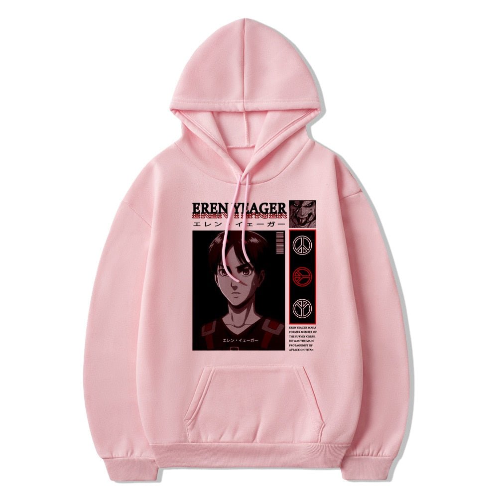 Attack on Titan Eren Jaeger Anime Manga Unisex Hoodie - KataMoon
