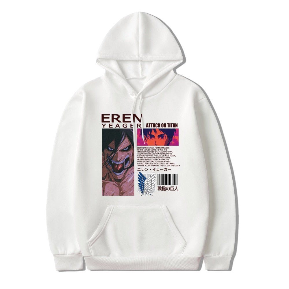 Attack on Titan Eren Jaeger Anime Manga Unisex Hoodie - KataMoon