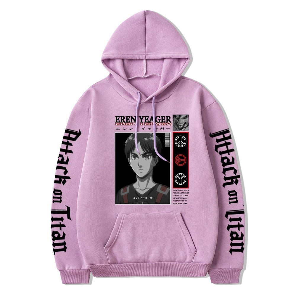 Attack on Titan Eren Jaeger Anime Manga Unisex Hoodie - KataMoon