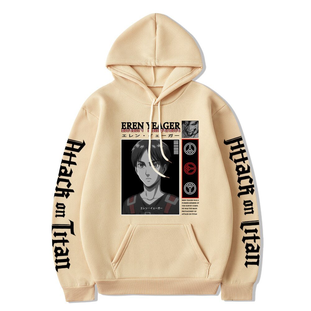 Attack on Titan Eren Jaeger Anime Manga Unisex Hoodie - KataMoon