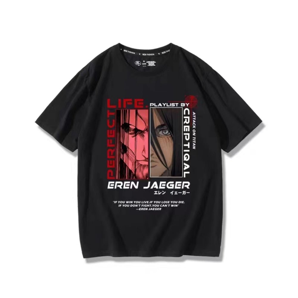 Attack on Titan Eren Jaeger Anime Unisex T shirt - KataMoon