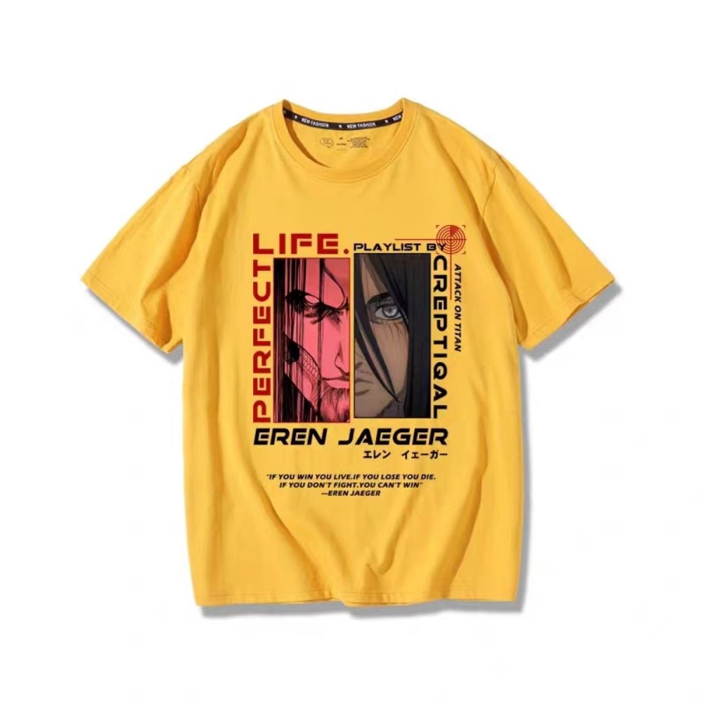 Attack on Titan Eren Jaeger Anime Unisex T shirt - KataMoon