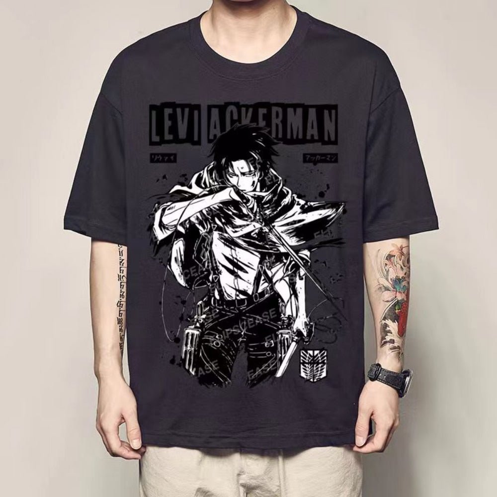 Attack on Titan Levi Ackerman Unisex T shirt - KataMoon