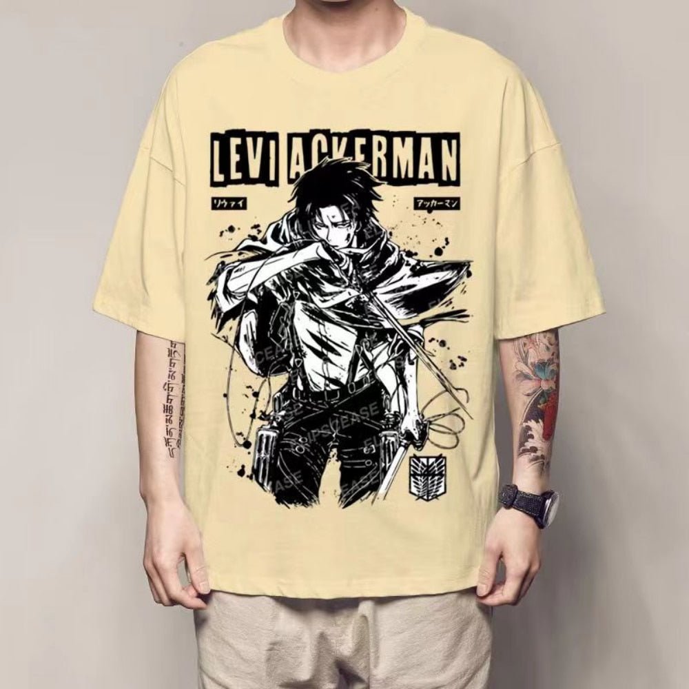 Attack on Titan Levi Ackerman Unisex T shirt - KataMoon